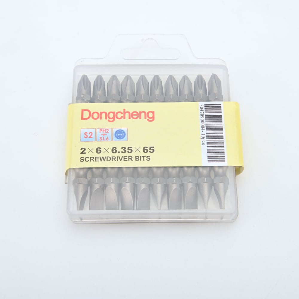 SKI - สกี จำหน่ายสินค้าหลากหลาย และคุณภาพดี | Dongcheng(DCดีจริง) 30470900004 ดอกไขควงลมสีดำ -+ #2x65mm. Phillips and line screwdriver bit
